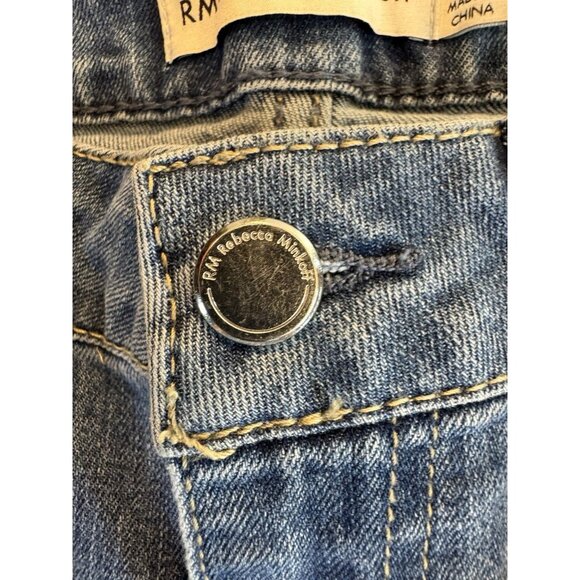 NWT Rebecca Minkoff High Waist Wide Leg Jeans Indigo Size 6P - Picture 5 of 13